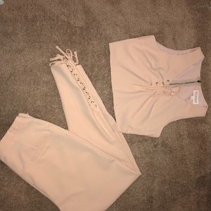 Blush two piece set,  Never worn. Super cute on!